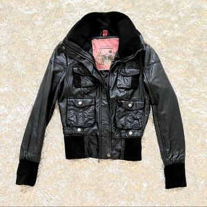 Faux black jacket